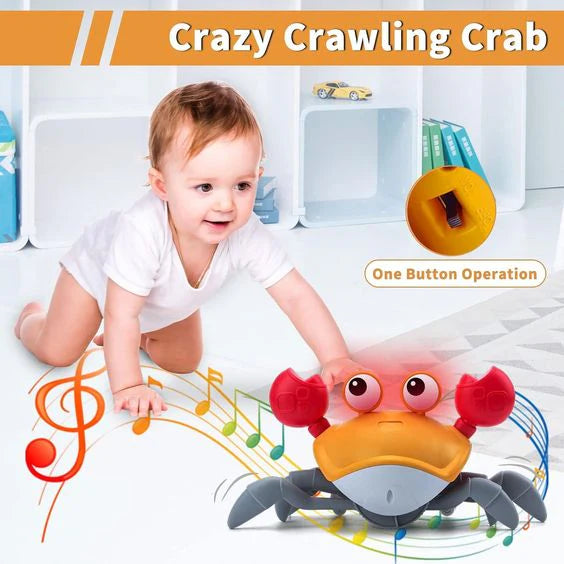 Crawling Crab Musical Toy with Infrared Sensors
