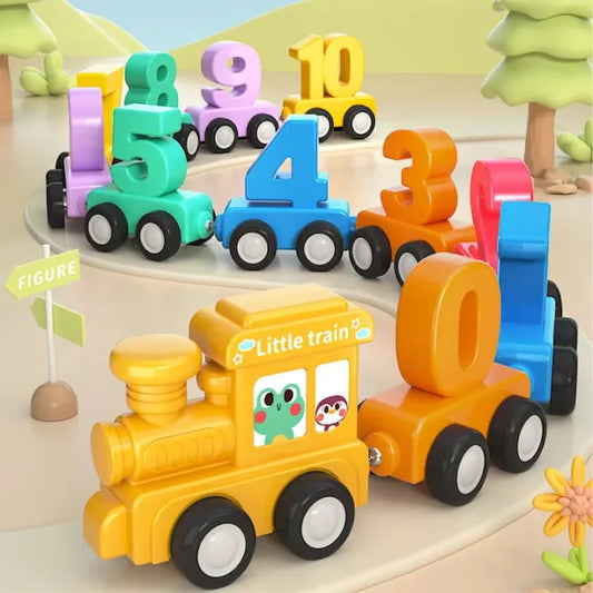 Wooden Digital Number Train Toy Set