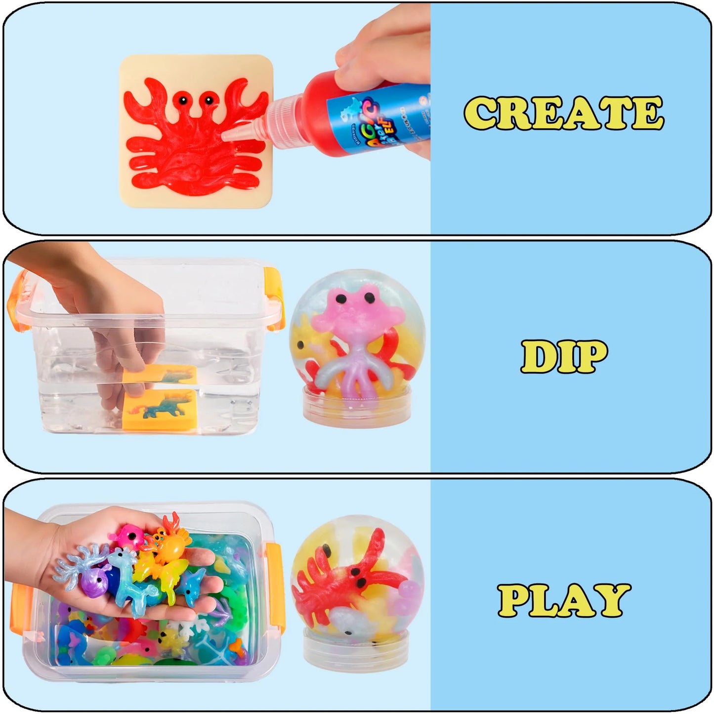 Magic Water Elf Toy Kit-Color Fantasy Figures For Kids