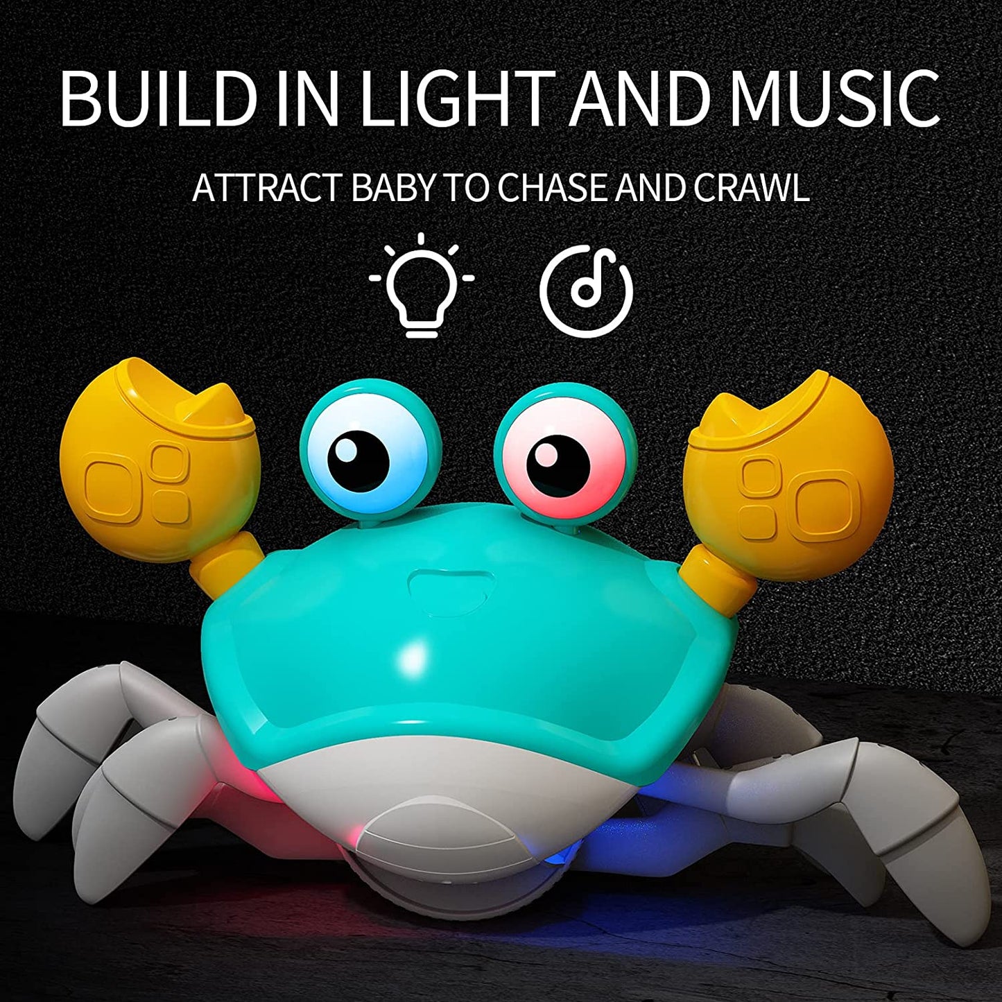Crawling Crab Musical Toy with Infrared Sensors